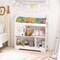 Slickblue Kids Toy Storage Organizer with Book Shelf and Storage Cabinet